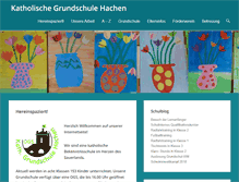 Tablet Screenshot of grundschule-hachen.de